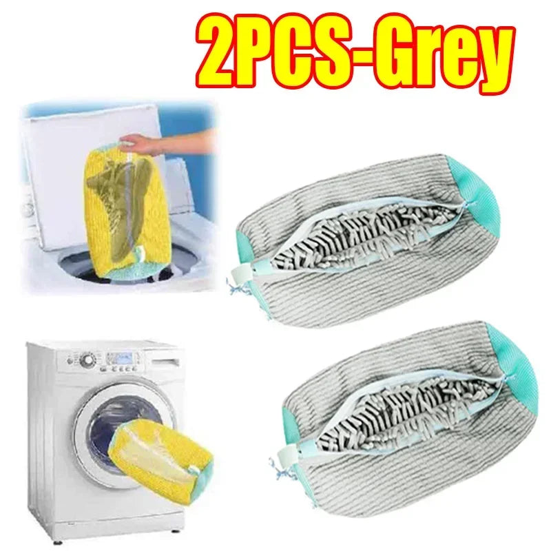 Effortless Shoe Care: Machine Washable Shoe Washing & Drying Bag with Adjustable Strap
